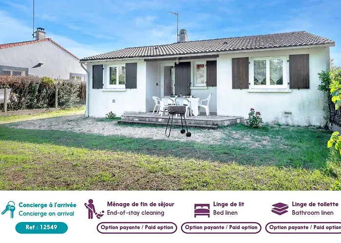 بيت للعطل 800 M De La Plage, Jardin, Maison Pour 5